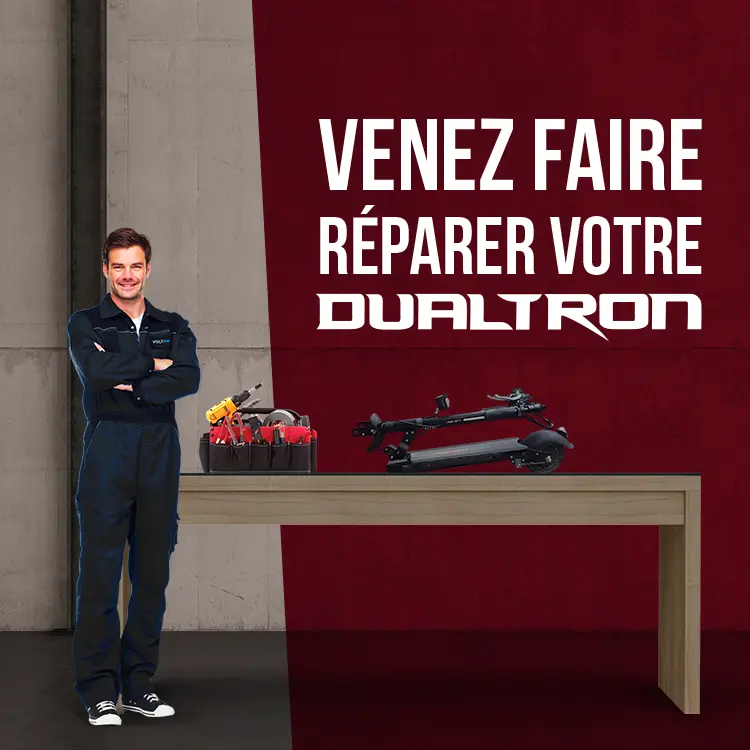 repartions trottinette éléctrique Dualtron