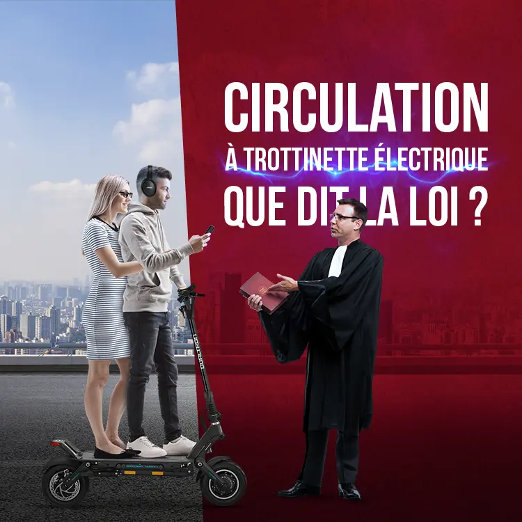 Circulation à trottinette électrique, que dit la loi ?